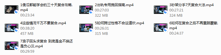 PART2 用心理秘术挽回TA